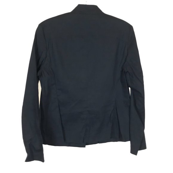 Womens Size Small Eileen Fisher Black Linen Blend Lightweight Jacket - Picture 3 of 3